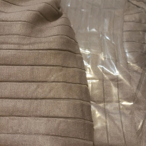 Women bodycon Grey Sweater Dress fall midi ribbed ruc Toleny Size XL - Picture 2 of 2